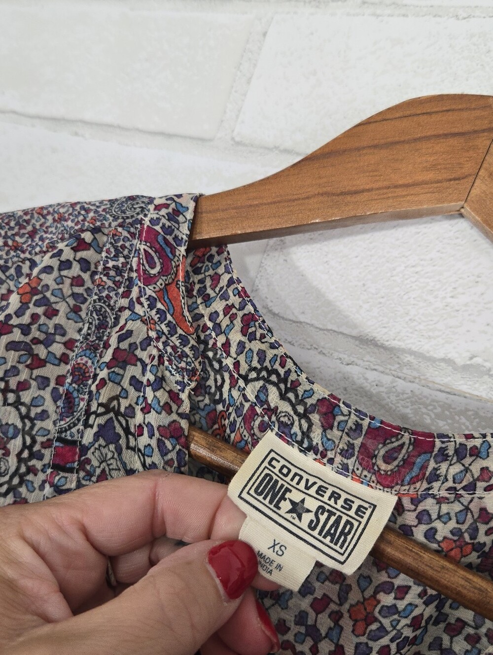 Converse full button down blouse - Picture 10 of 14